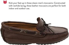 img 3 attached to Men's Minnetonka Moosehide Weekend Moc Mocassins - Comfy Shoes