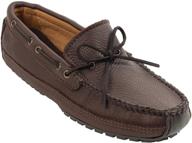 men's minnetonka moosehide weekend moc mocassins - comfy shoes logo