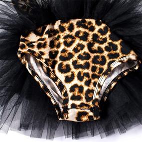 img 2 attached to 🐆 Leopard Print Toddler Girls Ballet Tutu Dress - Camisole Dance Leotard for Party and Costume (2-8 Years)