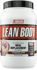 img 4 attached to 🥤 LABRADA Nutrition Lean Body Высокобелковый заменитель пищи - Белковый порошок сывороточного протеина для похудения и набора мышц, шоколад - 2,47 фунта (банка)