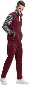 img 2 attached to 🏃 TACVASEN Men's Casual Tracksuit 2 Piece Set - Full Zip Sports Jacket with Long Sleeve and Pants for Running, Jogging, and Sweat Suits