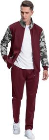 img 3 attached to 🏃 TACVASEN Men's Casual Tracksuit 2 Piece Set - Full Zip Sports Jacket with Long Sleeve and Pants for Running, Jogging, and Sweat Suits