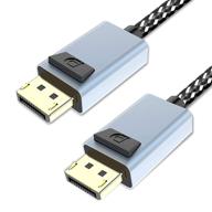 gold plated braided displayport cable with broad compatibility support logo