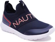 nautica girls' athletic fashion running sneakers logo