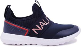 img 3 attached to Nautica Girls' Athletic Fashion Running Sneakers