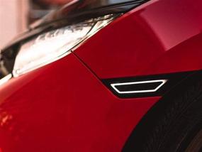 img 3 attached to 🚘 USR DEPO 10th Gen Civic Side Markers: Enhance Your Honda Civic with 911 Carrera Style LED Light Bars, Smoked Front Bumper Sidemarker Lamps for 2016-2021 All Models (10th Gen White LED)