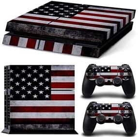 img 2 attached to 💯 DAPANZ American Skin Sticker Vinyl Decal Cover for Playstation 4 Console and Controllers: A Sleek and Stylish Upgrade