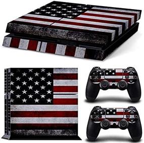 img 4 attached to 💯 DAPANZ American Skin Sticker Vinyl Decal Cover for Playstation 4 Console and Controllers: A Sleek and Stylish Upgrade