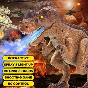 img 1 attached to 🦖 Dinosaur Realistic Shooting Tyrannosaurus Christmas: Unleash Your Inner Adventurer