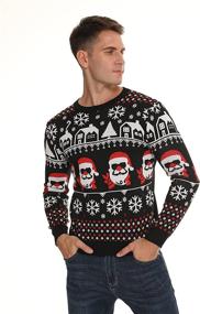 img 2 attached to Matching Christmas Snowflakes Sweater Pullover Outdoor Recreation