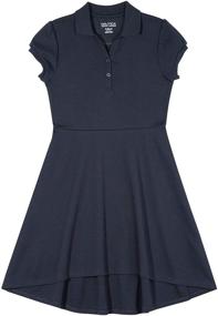 img 3 attached to 👚 Nautica Girls' School Uniform Polo Dress with Short Sleeves