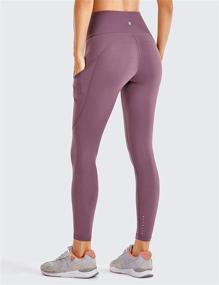 img 3 attached to 🩲 CRZ YOGA Women's Naked Feeling High Waisted Yoga Pants - 25" Workout Leggings with Side Pockets