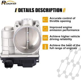 img 1 attached to 🚘 Дроссельная заслонка ROADFAR - подходит для Nissan Maxima 3.5L 2002-2008, Altima 2002-2006, Quest 2004-2009, Infiniti FX35 2003-2009, I35 2002-2004, G35 2003-2007 (Номер детали: 161198J103)