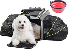 img 4 attached to HelloMiao Carrier Expandable Airline Approved Removable Dogs