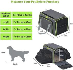 img 3 attached to HelloMiao Carrier Expandable Airline Approved Removable Dogs
