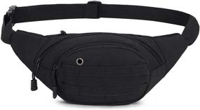 img 4 attached to 🎒 DAITET Fanny Pack: Waterproof Travel Bag for Men, Women, Kids - Adjustable Belt & Running Bag