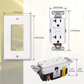 img 1 attached to ⚡️ Faith Electric Non Tamper Resistant GFCI Outlet for Industrial Electrical Needs