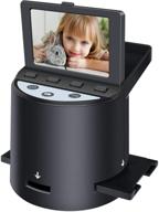 📸 22mp digital film scanner for converting 35mm, 126, 110, and super 8 films, slides, negatives to jpeg - tilt-up 3.5" lcd, mac and pc compatible - includes cables, film inserts, and more logo