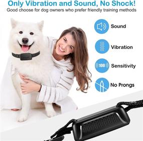 img 3 attached to 🐶 Dr.Trainer Bark Collar: Smart APP-Controlled, No Shock, No Prong, Customizable Sound & Vibration, Waterproof & Rechargeable for 8-130lbs Dogs