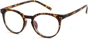 img 1 attached to Prescription Clear Glasses Eyewear Tortoise