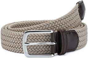 img 3 attached to MOZETO Elastic Braided Stretch Multicolored Men's Accessories and Belts