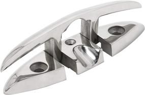 img 1 attached to 🔒 Premium 4 Pack of 6.1 Inch Folding Cleat in 316 Stainless Steel – Flip Up Dock Cleat by NovelBee