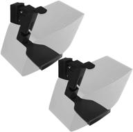 🔊 wali speaker wall mount brackets for sonos play 5 gen2 – adjustable, holds up to 16 lbs, 2 pack, black logo