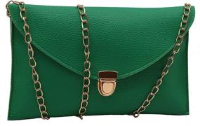 img 4 attached to Women's Fashion Handbag: Envelope Crossbody Shoulder Bag with Wallet