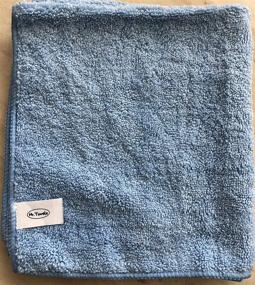 img 1 attached to 🧼 Премиум микрофибровые тряпки для уборки от Mr.Towels - голубые (набор из 24 шт.) - размер 16x16