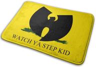 🏮 wu tang indoor outdoor rug 40cmx60cm: waterproof front door mat - non slip, washable & moisture absorbent logo