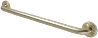 💪 enhance safety and style with kingston brass dr814247 roped 24" decorative grab bar in brushed brass logo