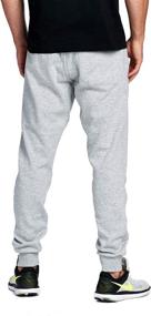 img 2 attached to 👖 PROGO USA Men's Casual Jogger Sweatpants: Premium Fleece, Marled Design, Elastic Waist