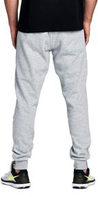 img 1 attached to 👖 PROGO USA Men's Casual Jogger Sweatpants: Premium Fleece, Marled Design, Elastic Waist