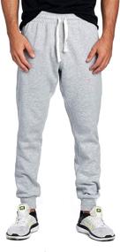 img 4 attached to 👖 PROGO USA Men's Casual Jogger Sweatpants: Premium Fleece, Marled Design, Elastic Waist