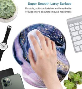 img 2 attached to Коврик для мыши Comfortable Lightweight Ergonomic Marble Wrist - Коврик для мыши удобный, легкий, эргономичный с мраморным подлокотником.