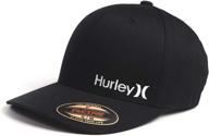 🧢 hurley men's one & only corp flexfit perma curve bill baseball hat: premium comfort and style logo