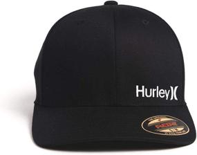 img 1 attached to 🧢 Hurley Men's One & Only Corp Flexfit Perma Curve Bill Baseball Hat: Premium Comfort and Style