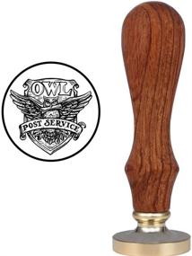 img 1 attached to Retro Owl Badge Wax Seal Stamp - 🦉 Perfect Birthday and Christmas Gift for Themed Parties (Hgw)