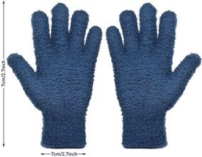 img 3 attached to Microfiber Dusting Cleaning Washable Mittens Household Supplies for Cleaning Tools