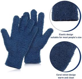 img 2 attached to Microfiber Dusting Cleaning Washable Mittens Household Supplies for Cleaning Tools