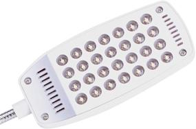 img 4 attached to 📚 Leadleds Battery Operated Book Light Clip On: 28-LED White Light USB Reading Light for Bed, Piano, E-Reader (White) - Illuminate with Convenient Portability