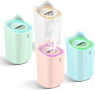 fysmy cool mist humidifier with 7-color mood lights - top fill, whisper quiet operation, auto shut off, adjustable mist output - perfect for bedroom and baby - pink logo