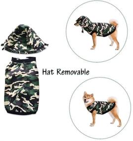 img 1 attached to 🐶 Miaododo Fleece Lined Warm Dog Jacket: Ultimate Camouflage Coat for Cold Weather - Perfect Fit for Small, Medium, and Large Dogs (5XL)