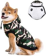 🐶 miaododo fleece lined warm dog jacket: ultimate camouflage coat for cold weather - perfect fit for small, medium, and large dogs (5xl) логотип