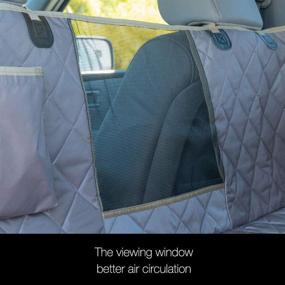 img 2 attached to 🐾 iBuddy Dog Car Seat Covers: Waterproof & Stain Resistant, with Mesh Window and Nonslip Backing - Perfect for Car/SUVs/Trucks