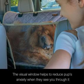 img 3 attached to 🐾 iBuddy Dog Car Seat Covers: Waterproof & Stain Resistant, with Mesh Window and Nonslip Backing - Perfect for Car/SUVs/Trucks