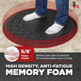 img 1 attached to 🎮 VR Ninjas Virtual Reality Gear Gaming Mat: The Ultimate Non-Slip Cushion Floor Mat for Position Orienting - Enhance Your Game Room Experience with Premium Foam Anti-Fatigue Mats for PSVR FR XR AR