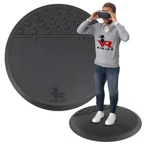 img 4 attached to 🎮 VR Ninjas Virtual Reality Gear Gaming Mat: The Ultimate Non-Slip Cushion Floor Mat for Position Orienting - Enhance Your Game Room Experience with Premium Foam Anti-Fatigue Mats for PSVR FR XR AR