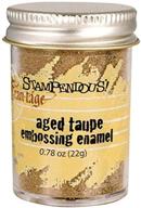 stampendous frantage embossing enamels - enhance your projects with aged taupe color! logo