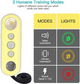 img 3 attached to 🐶 BOUSNIC Rechargeable Waterproof Dog Training Collar with Remote - 3 Humane Modes, 1000ft Control Range - For Large Medium Small Dogs (10-120lbs)